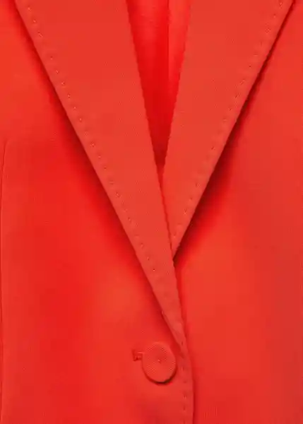 Blazer Americana Iguana Coral Talla 24 Mujer Mango