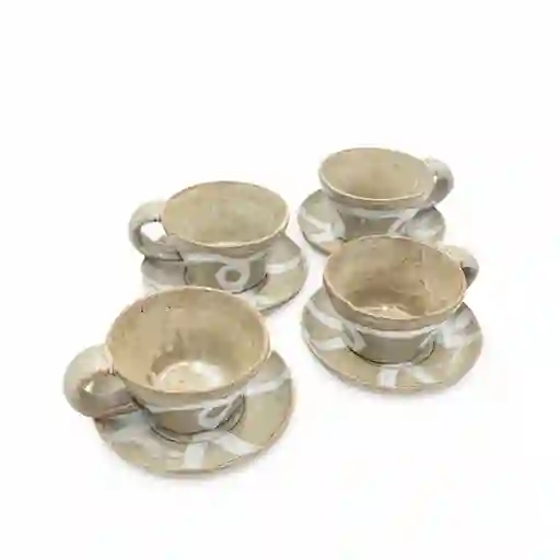 Set Pocillo y Plato Caona Ambiente Gourmet