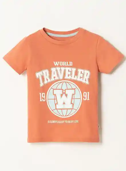 Baby Fresh Camiseta Manga Corta Naranja Talla 3T