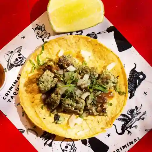 Taco de chorizo x3