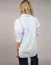 Camisa Mujer Azul Talla MEDIUM 5732400 American Eagle