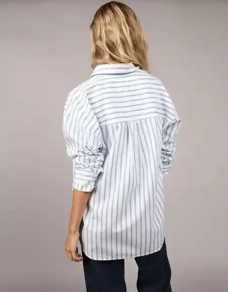 Camisa Mujer Azul Talla MEDIUM 5732400 American Eagle
