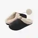 Inkanta Pantuflas Fauxwool Mujer Negro L