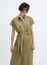 Vestido Adriana-W Khaki Talla L Mujer Mango