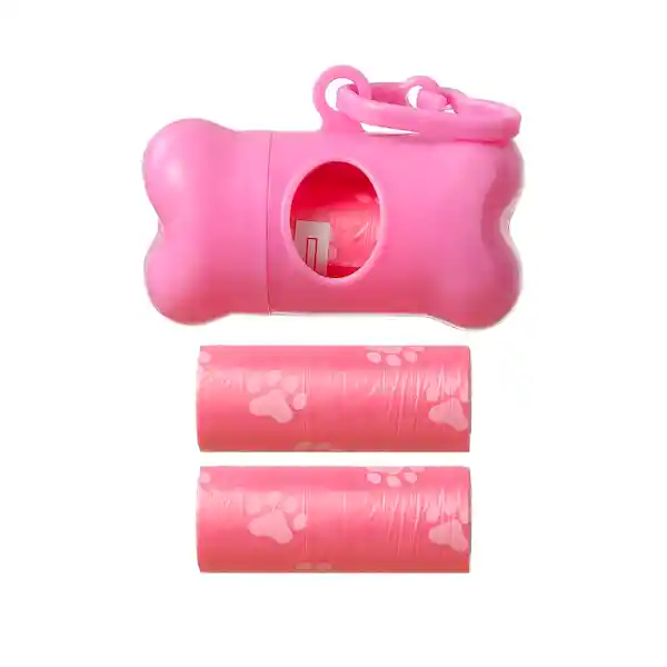 Miniso Dispensador de Bolsas Pet Series Rosa