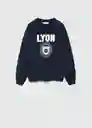 Sudadera Lyon Navy Talla 08 Niños Mango