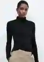 Camiseta Perseo Negro Talla S Mujer Mango