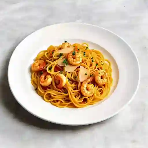 Pasta con Camarones