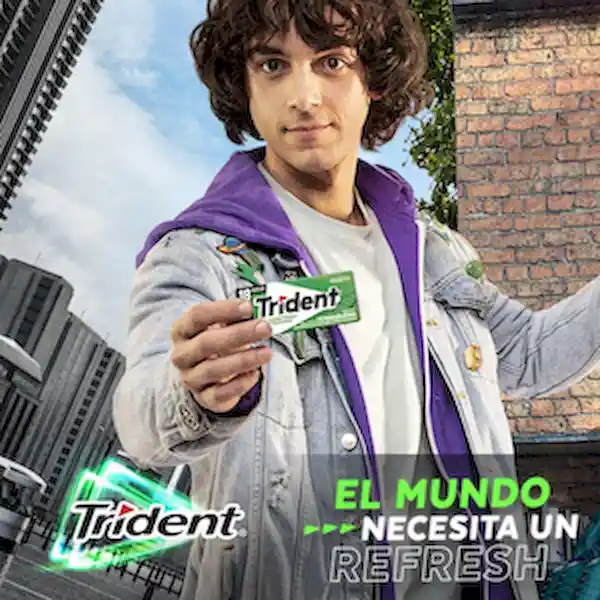 Trident Chicle Sin Azúcar Yerbabuena