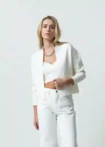 Saco Tejido Mujer Crudo Puro Claro Talla M 582G036 Naf Naf