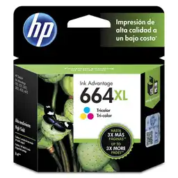 Hp Cartucho de Tinta 664Xl Tricolor