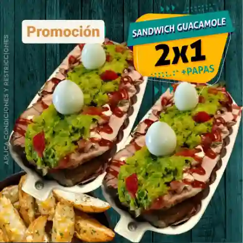 2 X 1 Corderos Guacamole + Papas
