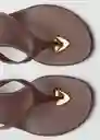 Sandalias Siena Chocolate Talla 36 Mujer Mango