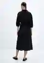 Vestido Sandra-w Negro Talla M Mujer Mango