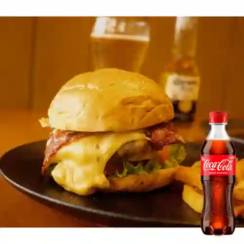 Combo Hamburguesa Bacon Cheese +Cocacola Orig 400ml