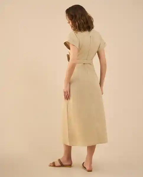 Vestido Albarizo Beige Medio Talla XL 692G002 Esprit