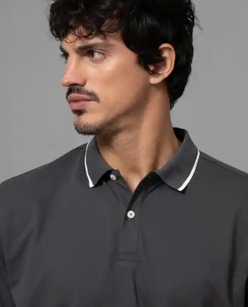 Camiseta Polo Iconica Gris Grafito Ultraoscuro T XL 34701 Rifle