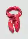 Pañuelo Jaida Rojo Talla 99 Mujer Mango