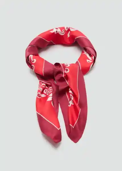 Pañuelo Jaida Rojo Talla 99 Mujer Mango
