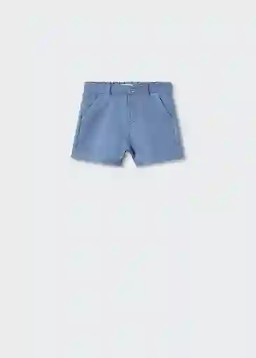Bermuda Matcha Azul Talla 66 Niños Mango
