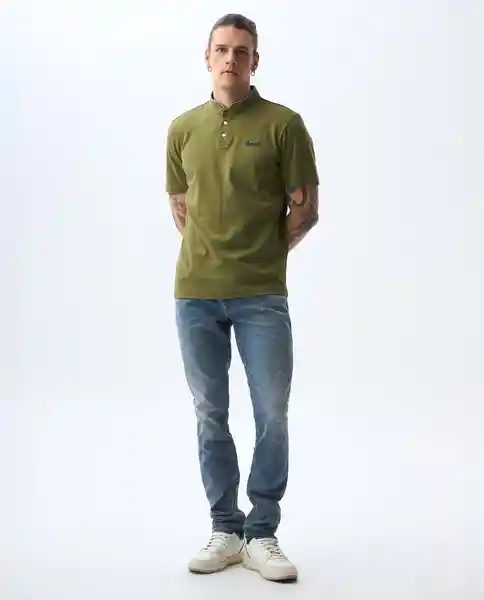 Camiseta Hombre Verde Talla M 801G002_VER180527 Americanino