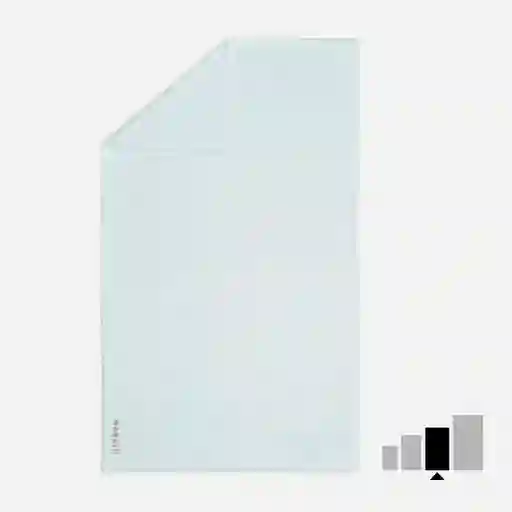 Nabaiji Toalla Microfibra Suave Blanco 80 x 130 cm