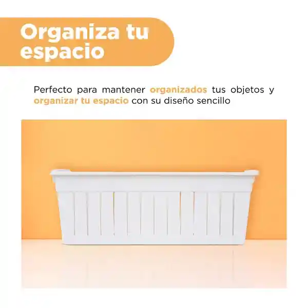 Canasta Organizador Con Divisores Blanco L Miniso