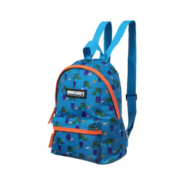Maleta Escolar Serie Minecraft Azul Miniso
