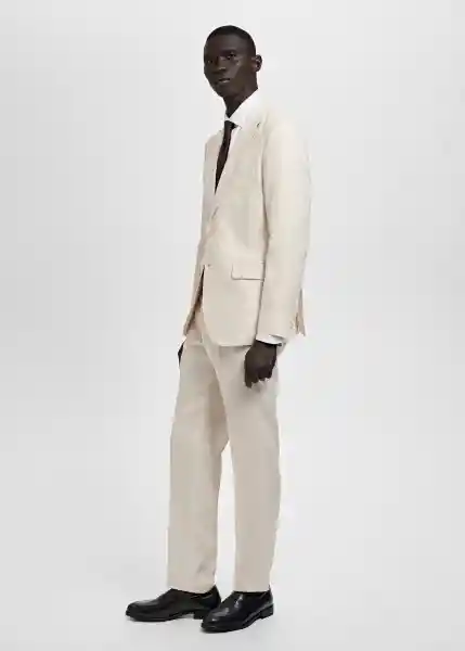 Pantalón Amalfi Crudo Talla 48 Hombre Mango