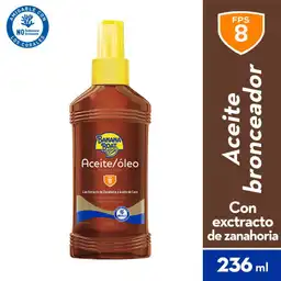 Banana Boat Protector Solar con Aceite de Zanahoria y Coco SPF 8