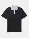 Camiseta Polo Hombre Negro Talla: SMALL 4189004 American Eagle