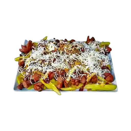 Salchipapa Quesuda para Dos