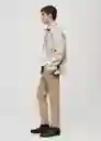 Pantalón Prato Beige Talla 38 Hombre Mango