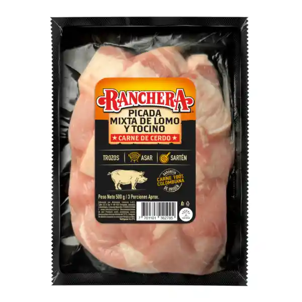 Picada Mixta Lomo y Tocino Ranchera x 500 g