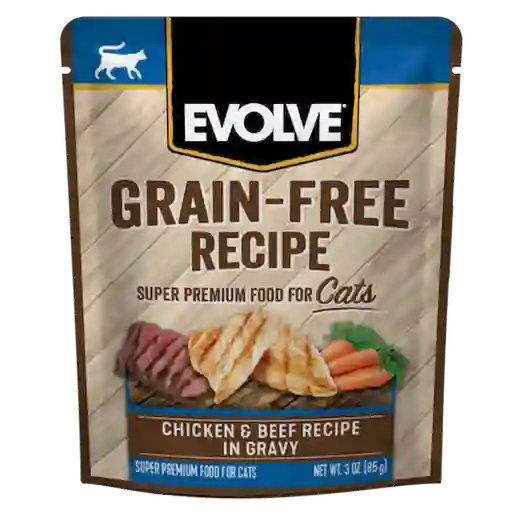 Evolve Alimento Para Gato Grain Free Pollo y Res 3 Oz