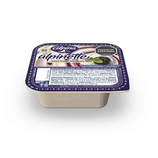 Alpina Alimento Lácteo Alpinette Navidad Natilla 140 g
