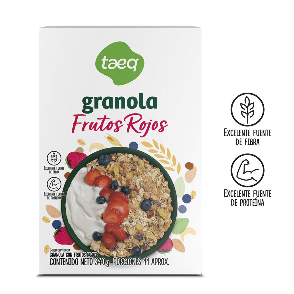 Taeq Granola Frutos Rojos 340 g