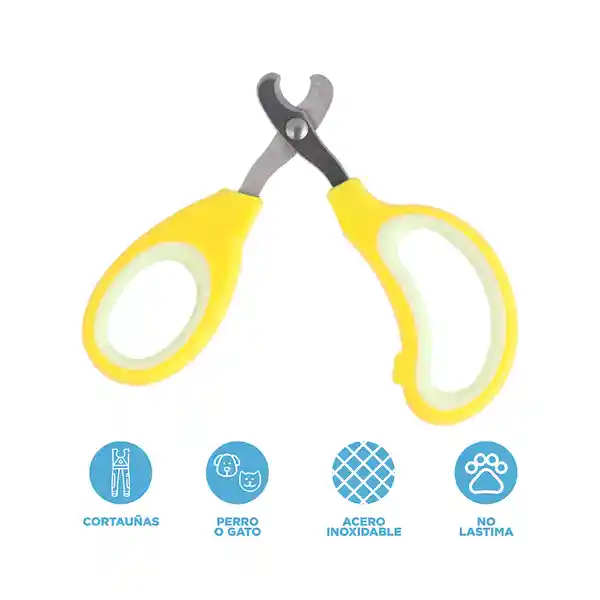Cortauñas Para Mascotas Amarillo Macaron Serie Mona
