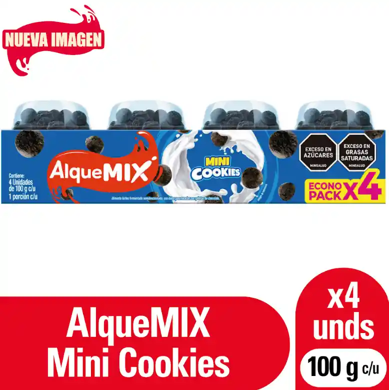 Alqueria Alquemix Oreo 100 g x 4 Und