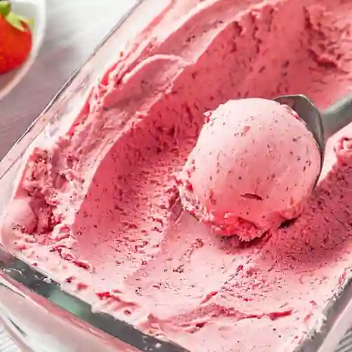 Helado de fresa
