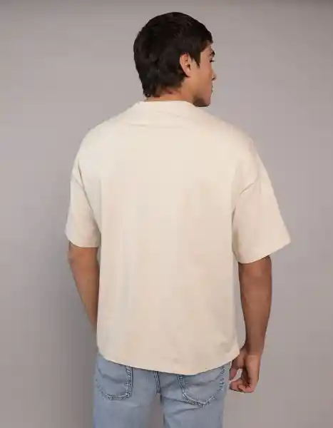 Camiseta Hombre Beige Talla: MEDIUM 3664153 American Eagle