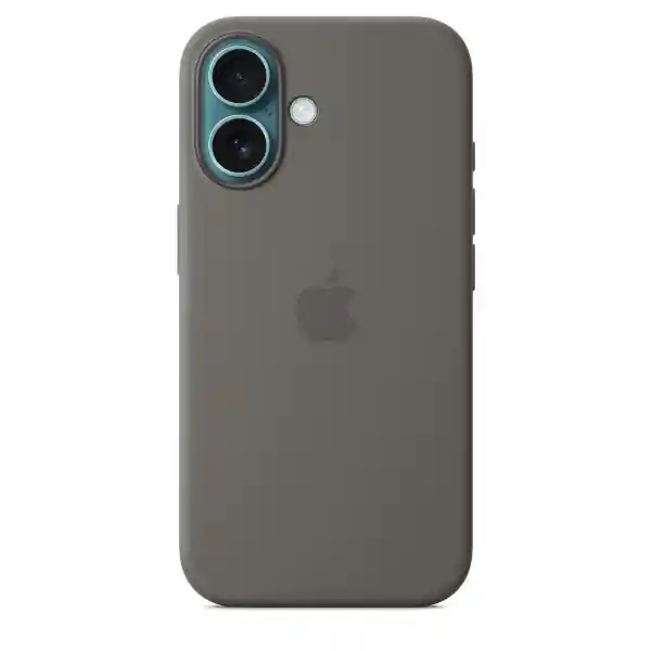 iPhone Case 16 Silicone With Magsafe Stone Gray