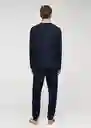 Set Pijama Nightset Navy Talla L Hombre Mango