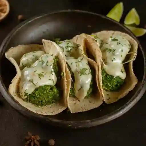 Taco de Brócoli Al Gratín Vegetariano