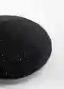 Gorro Lyon Negro Talla 99 Mujer Mango