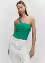 Top Juanito Verde Talla 24 Mujer Mango