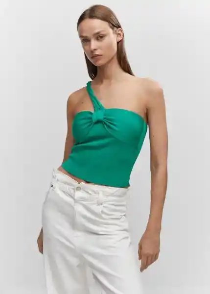 Top Juanito Verde Talla 24 Mujer Mango