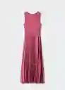 Vestido Caldera-A Rosa Talla M Mujer Mango