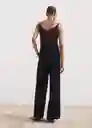 Pantalón Alba Tejano Soft Talla XS Mujer Mango