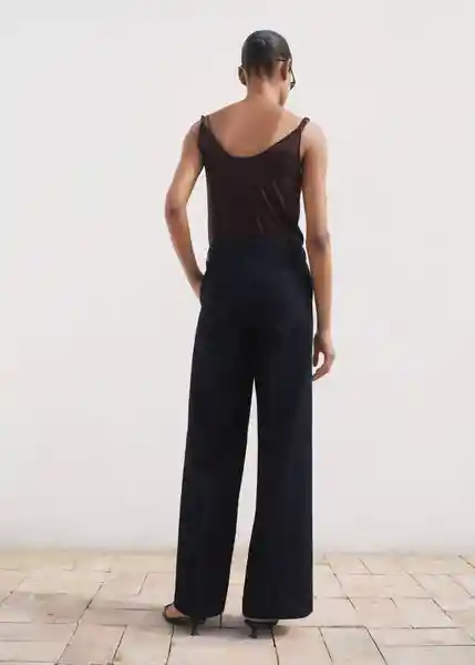 Pantalón Alba Tejano Soft Talla XS Mujer Mango